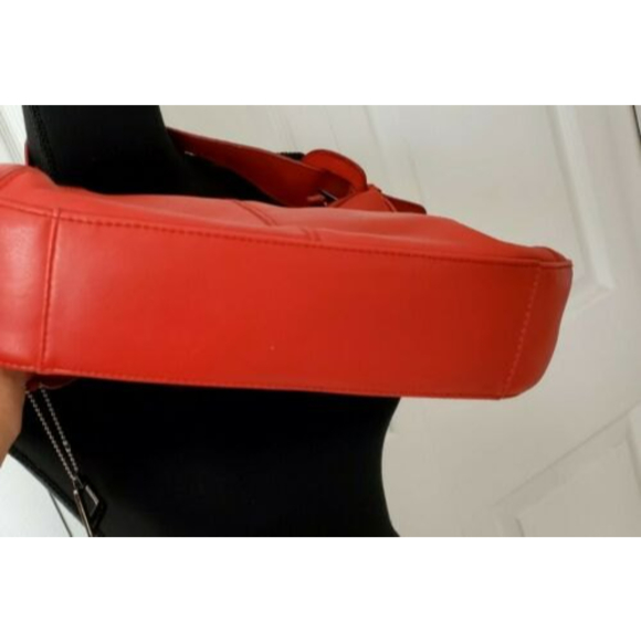 Laura Scott Genuine Red Leather Large Size  Handbag Shoulder bag Purse - Picture 8 of 8